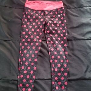 girl 6 NIKE Leggings black pink